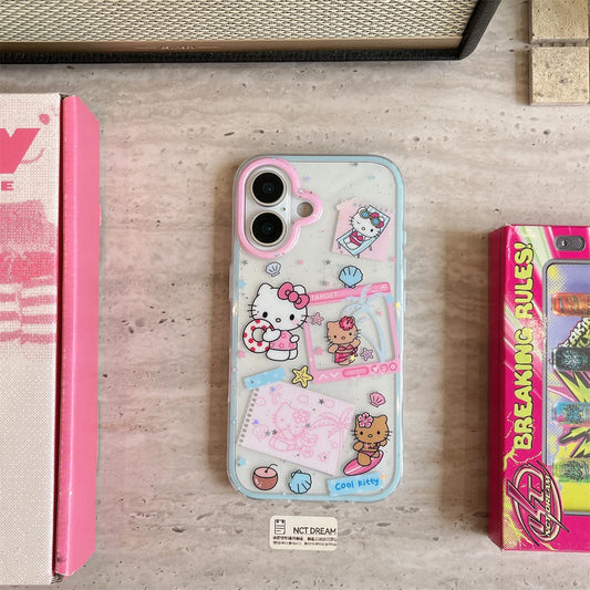 Cute Cartoon Hello Kitty Summer Phone Case