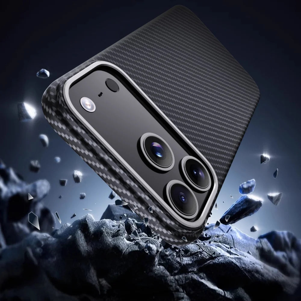 Slim Kevlar Carbon Fiber Anti-Fingergrint Case For iPhone