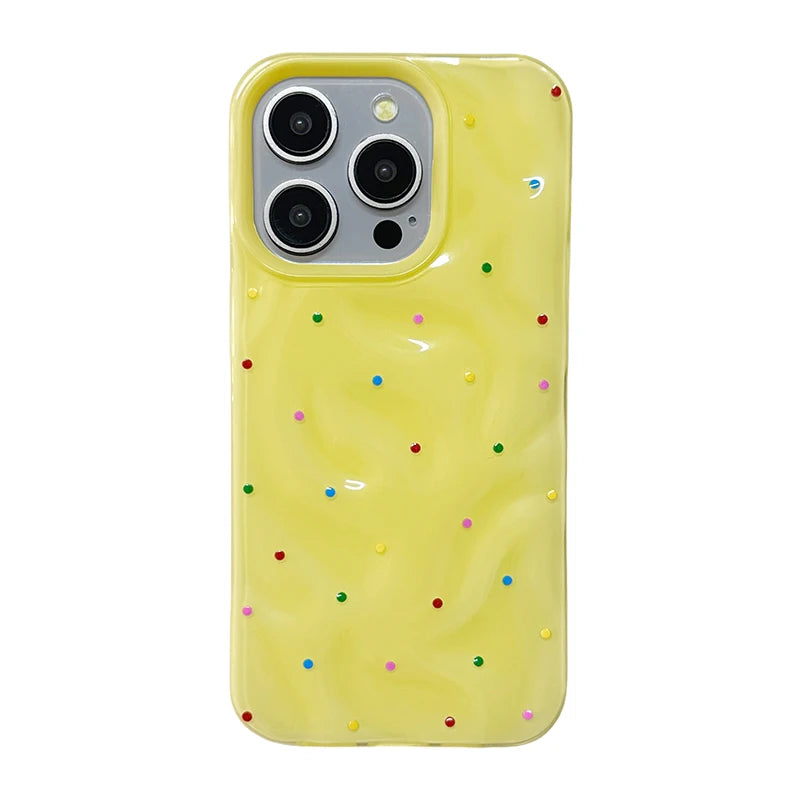 Colorful Polka Dot Folds Texture Phone Case
