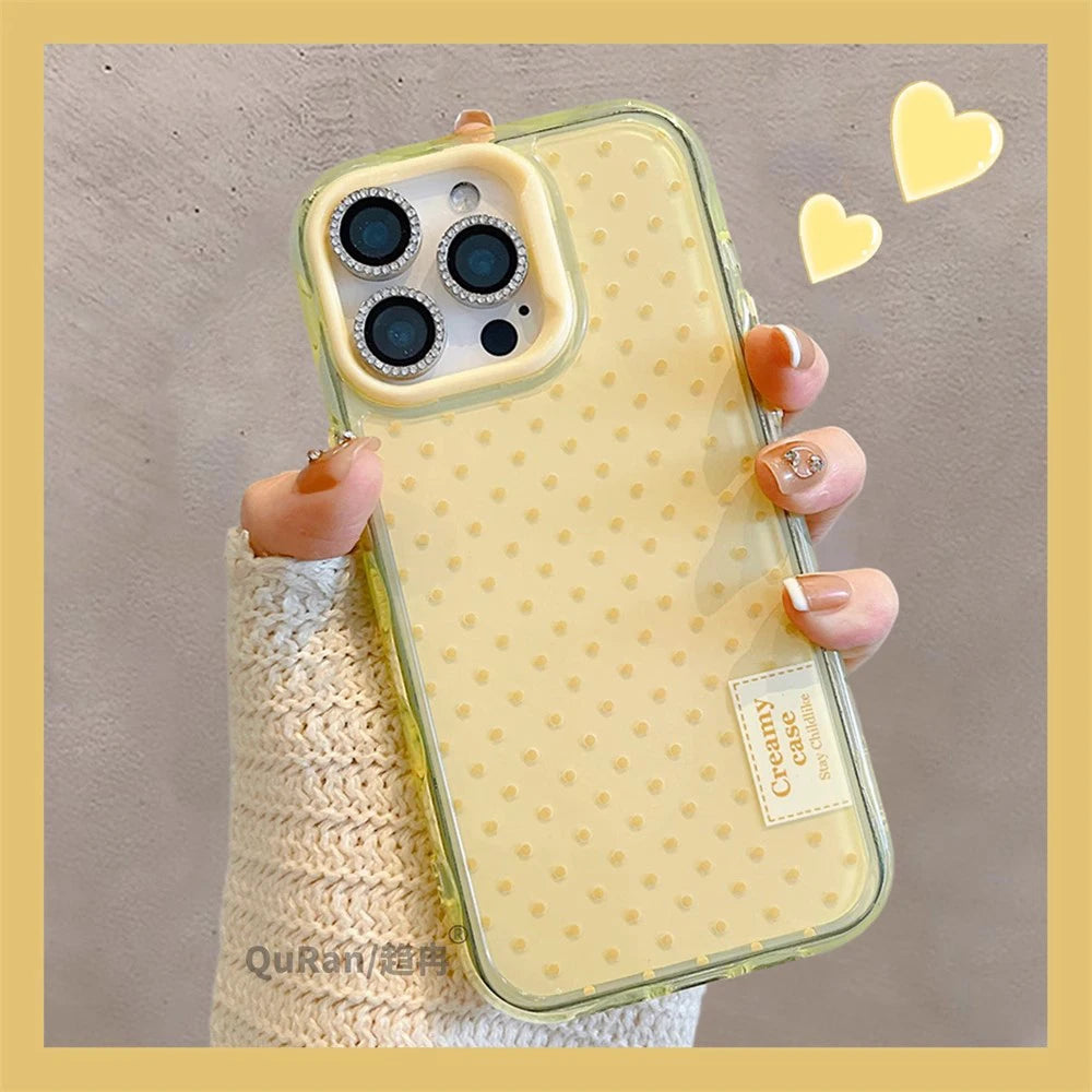Cute Polka Dot Macron Color Phone Case