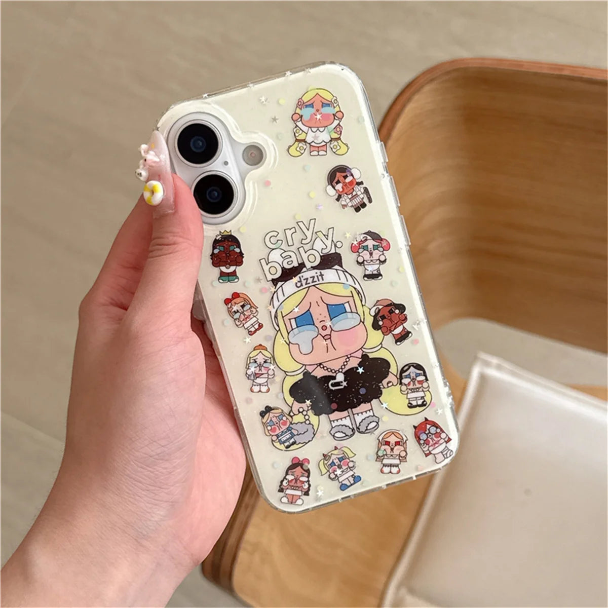 Korean Glitter Cute Cartoon Phone Case For iPhone