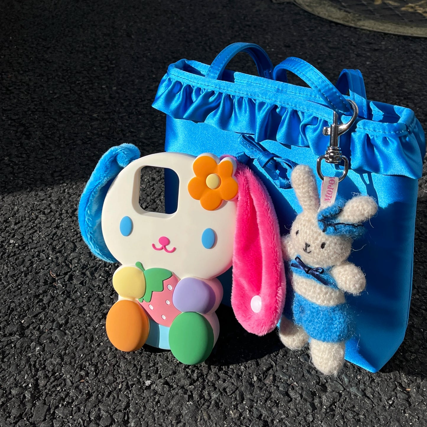 Cartoon Bunny Rainbow Rabbit Soft Silicone Phone Case