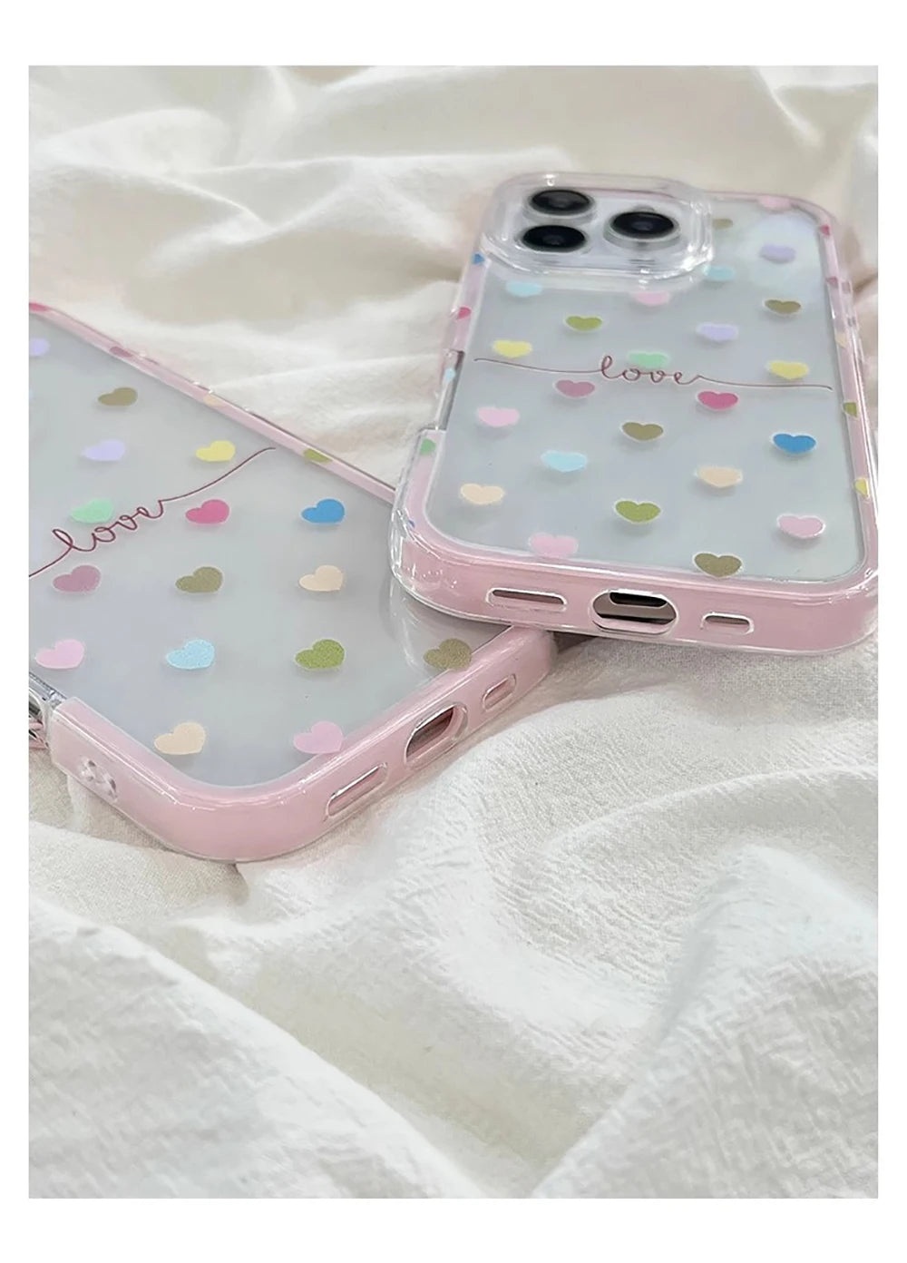 Cute Colorful Love Heart Phone Case