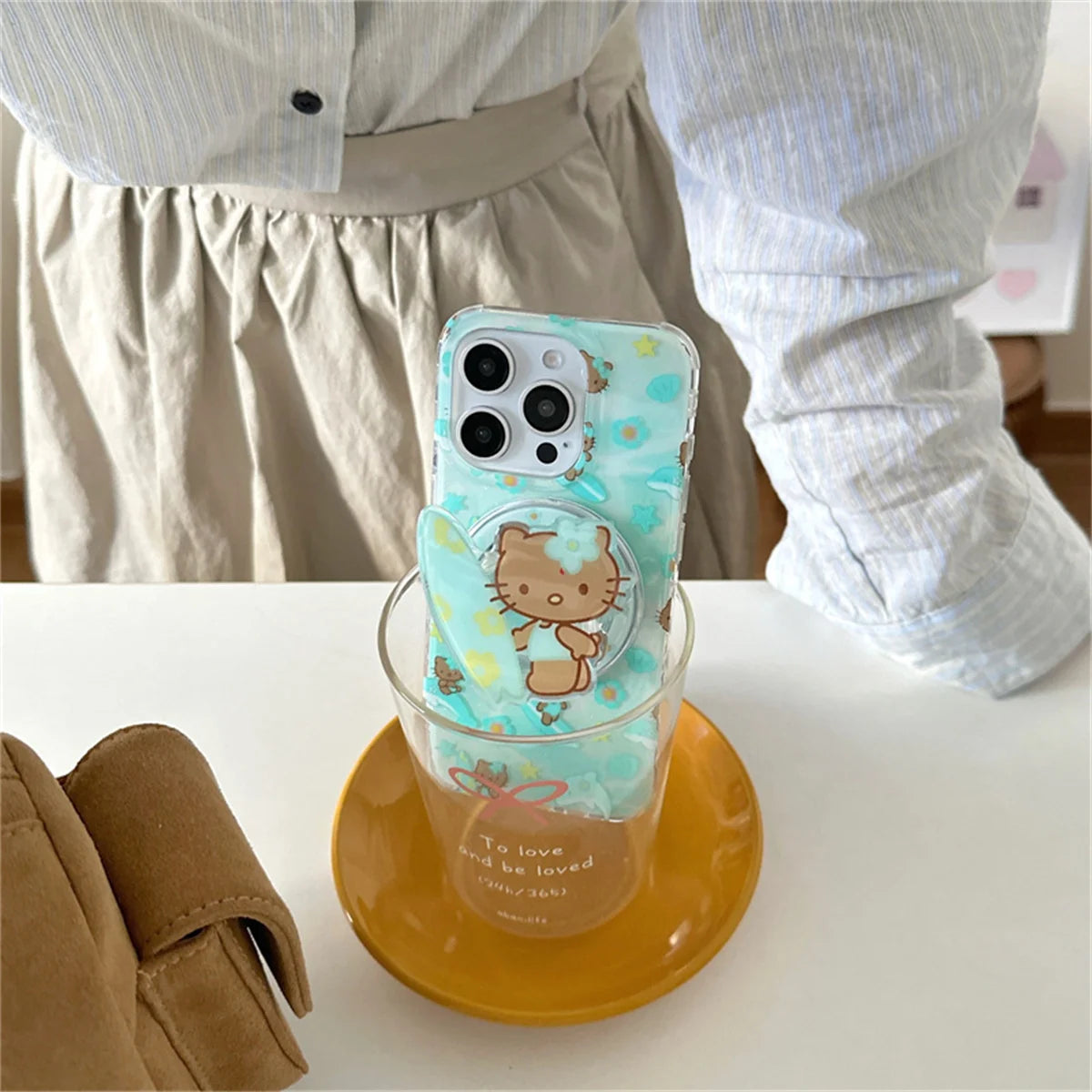 Summer Vacation Dolphin Magnetic Stand Phone Case