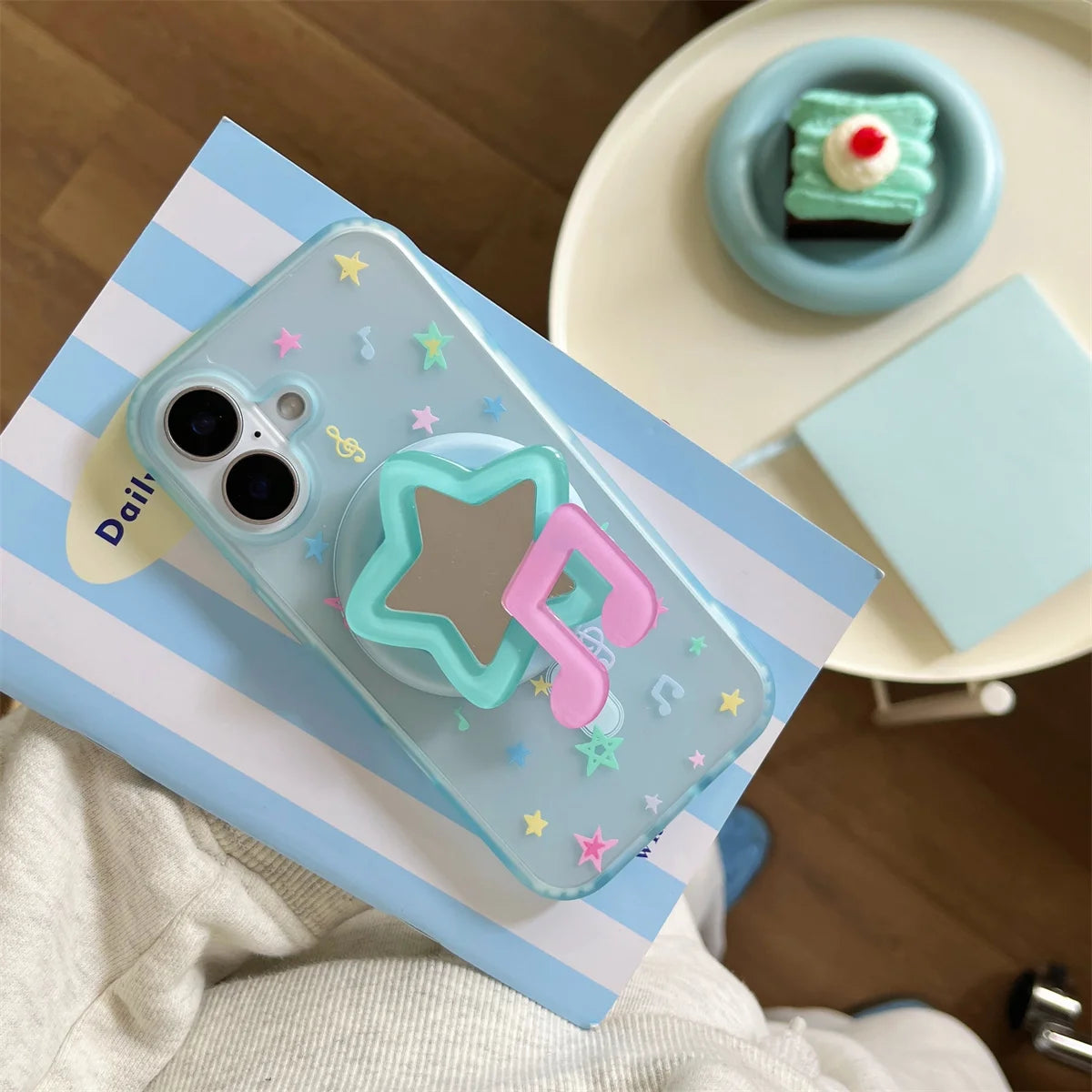 Creative Music Symbol Magnetic Stand Phone Case