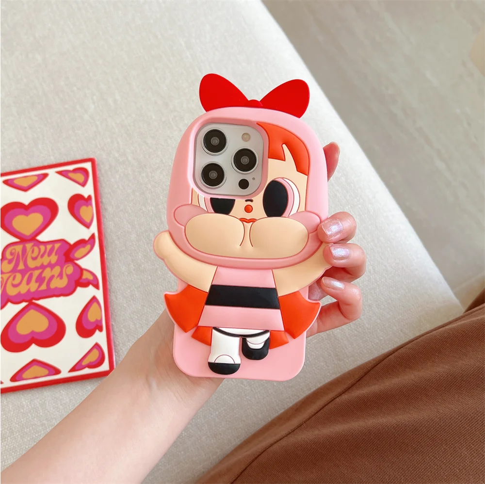 Cartoon Powerpuff Girls Silicone Phone Case