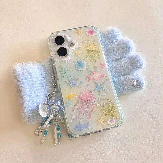 Dreamy Marine Creature Jellyfish Pendant Phone Case
