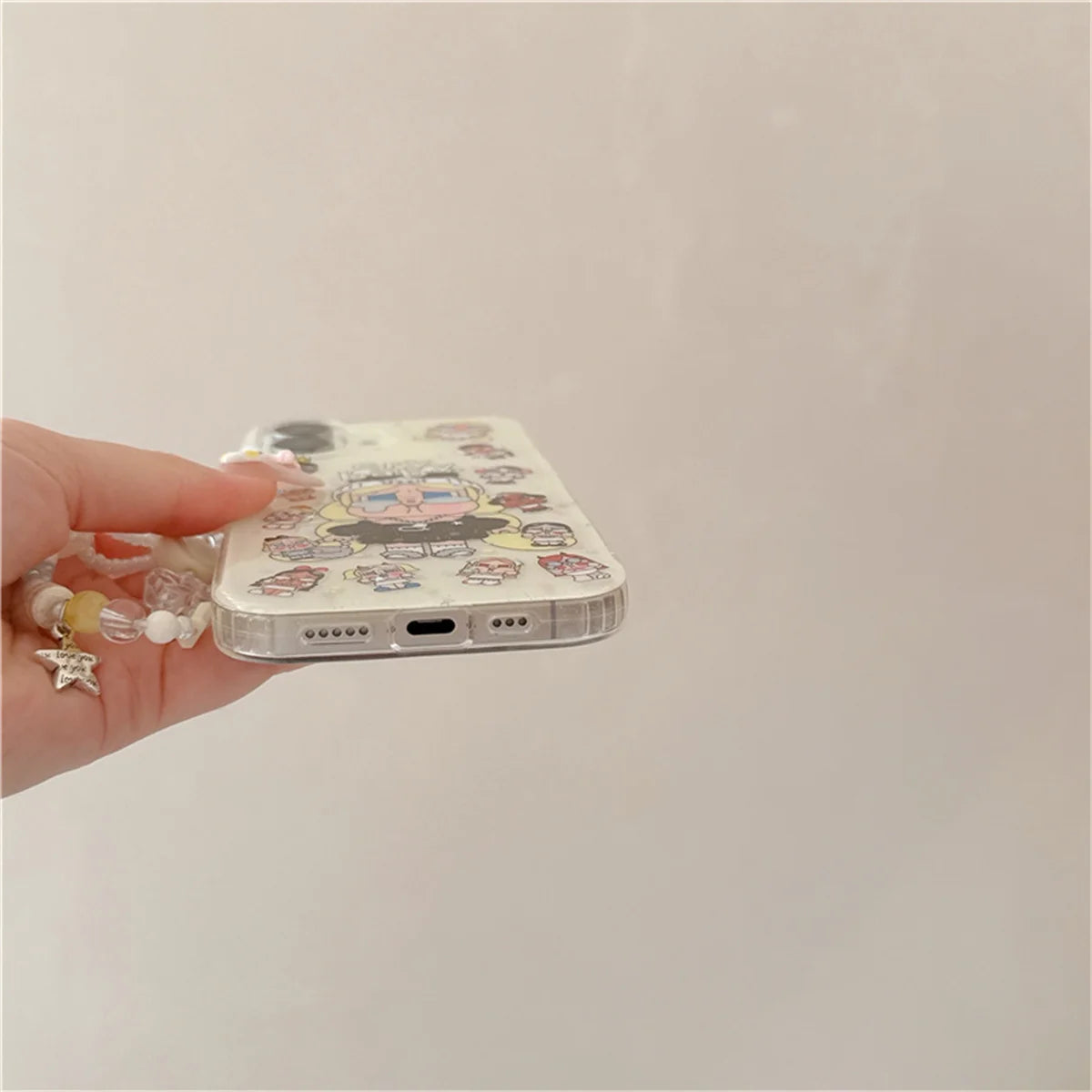 Korean Glitter Cute Cartoon Phone Case For iPhone