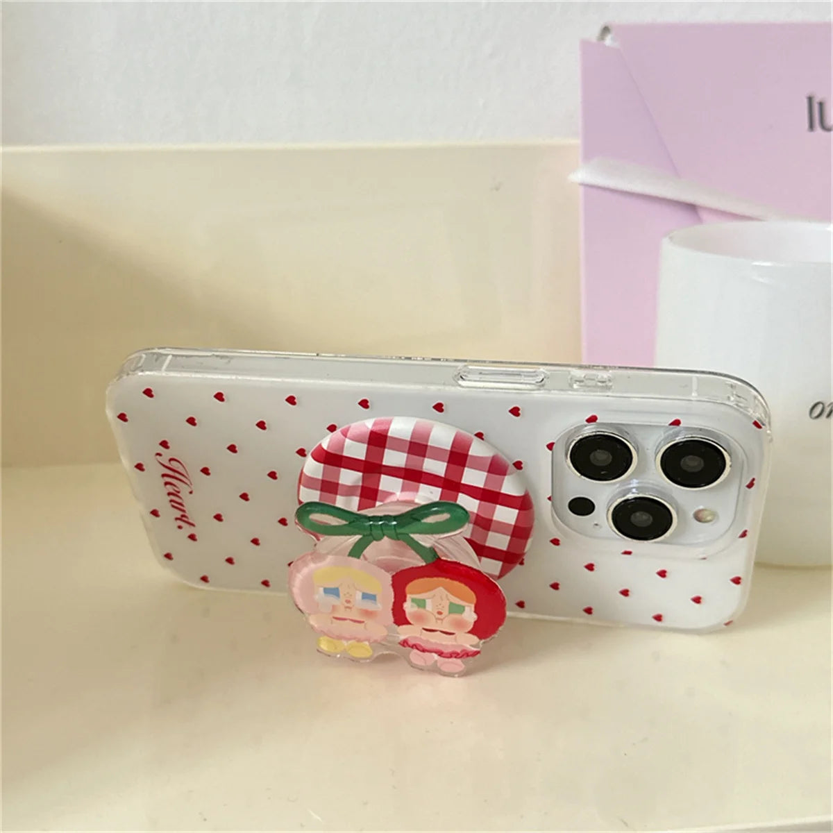 Fashion Cute Polka Dot Magnetic Phone Case