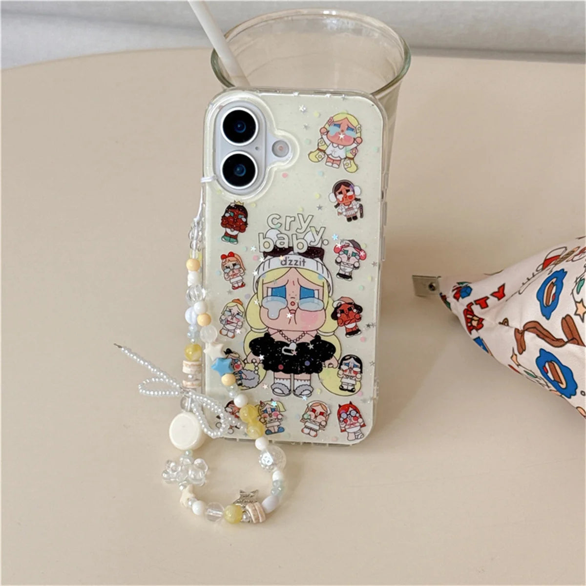 Korean Glitter Cute Cartoon Phone Case For iPhone