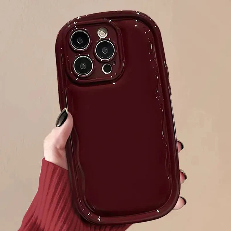 Fashion Oval Soap Shape Glossy Phone Case
