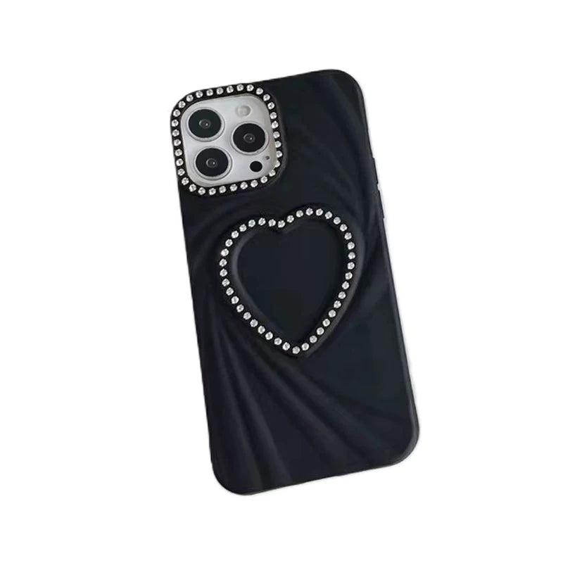 Fashion Spiral Love Heart Texture Phone Case