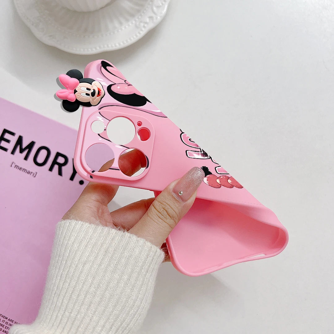 Cartoon Mickey Minnie Soft Phone Case
