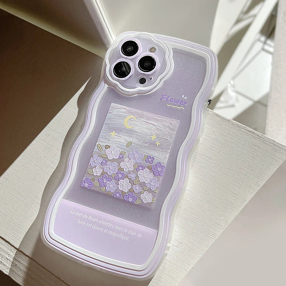 Flower Wavy Case For iPhone