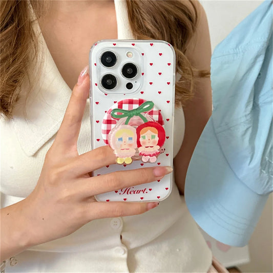 Fashion Cute Polka Dot Magnetic Phone Case