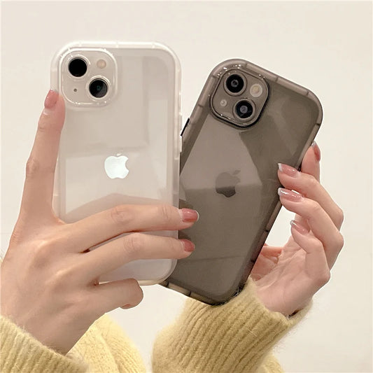 Frosted Transparent Anti-drop Back Cover Bumper Phone Case