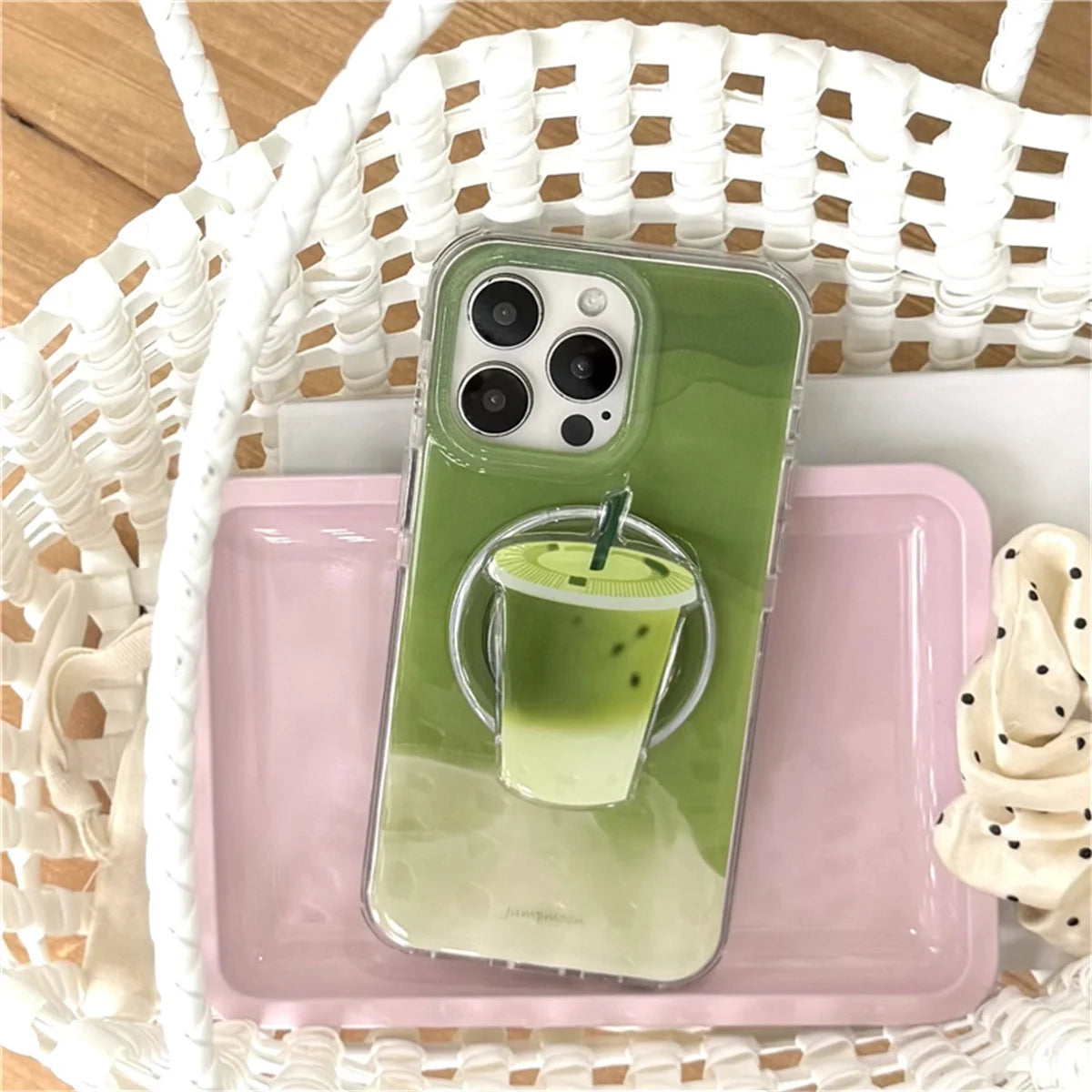 Fashion Matcha Green Color Magnetic Phone Case