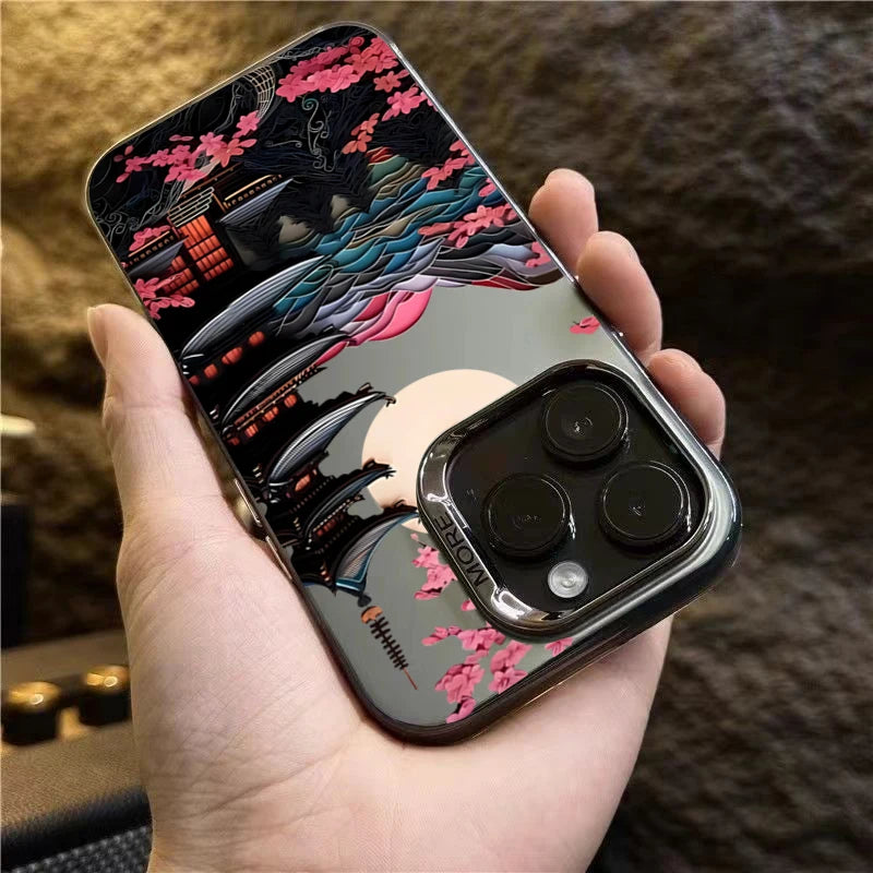 Japanese Scenery House Painted Phone Case For iPhone
