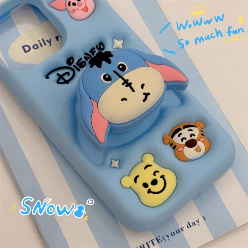 Kawaii 3D Cartoo Nanimal Silicone Phone Case