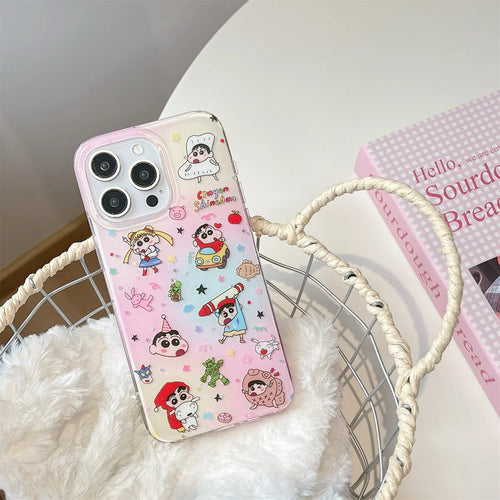 Pink And Cute Crayon Shin Chan Phone Case