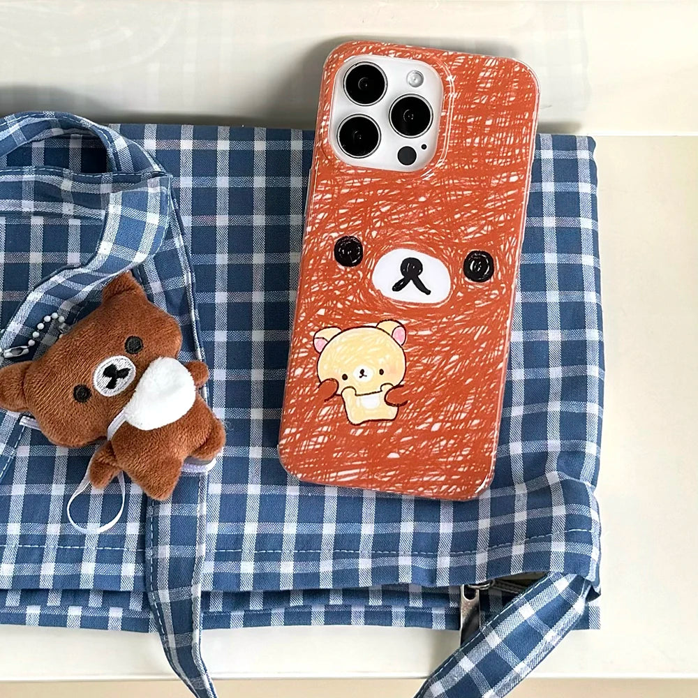 Cartoon Graffiti Bear Cute Phone Case
