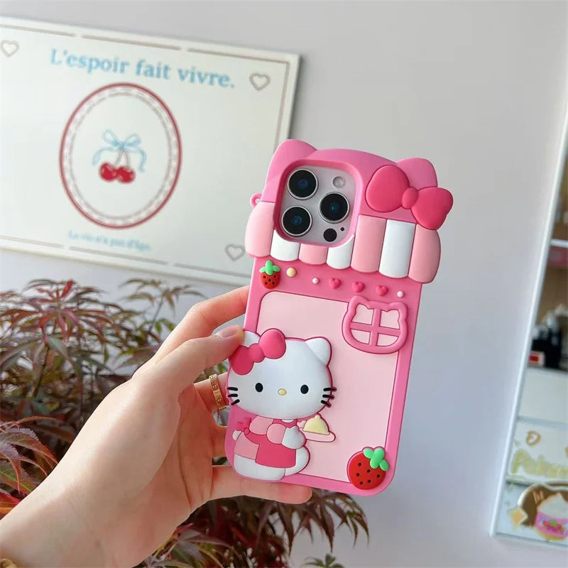Cartoon Dessert Story Hello Kitty Phone Case