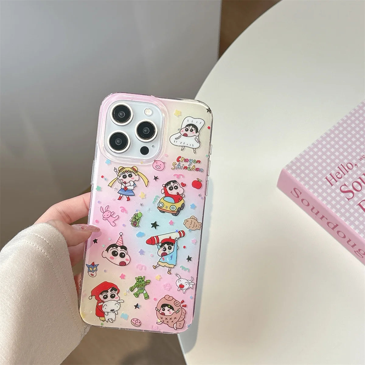 Pink And Cute Crayon Shin Chan Phone Case