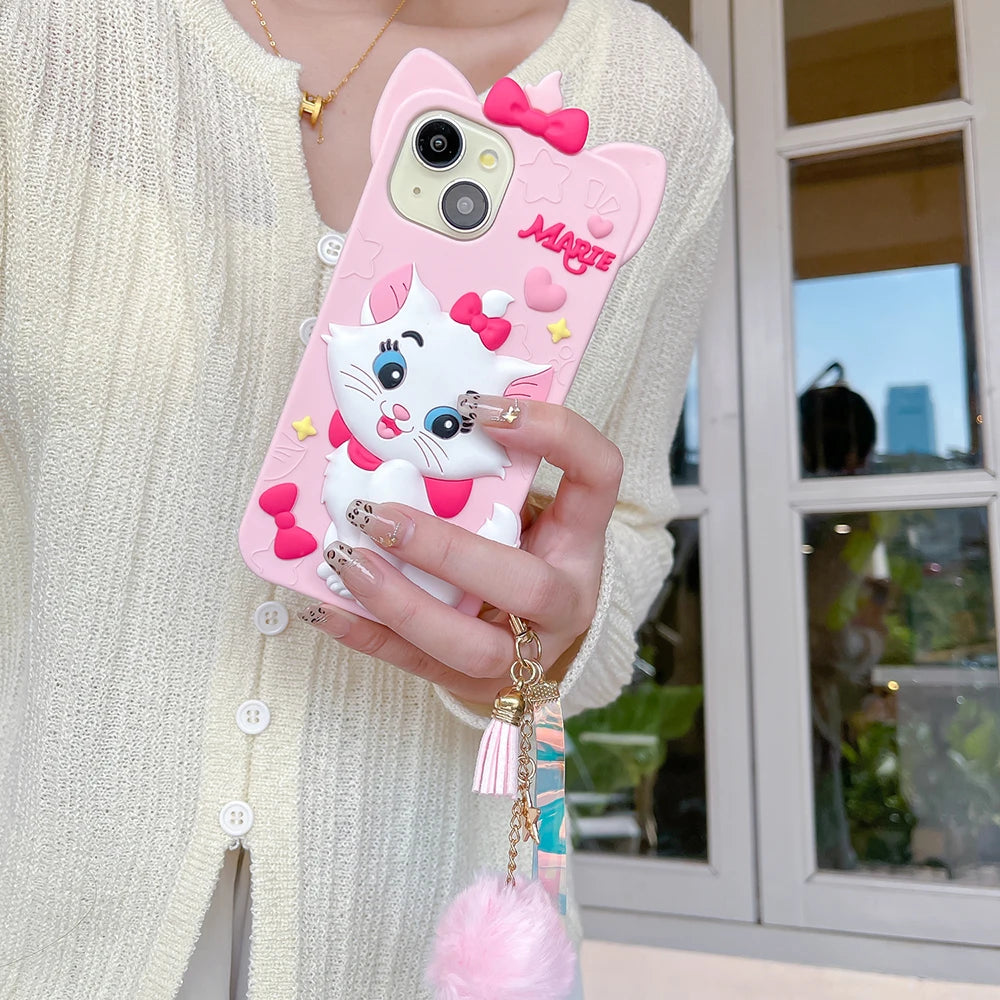 Kawaii Cartoon Marie Cat Phone Case