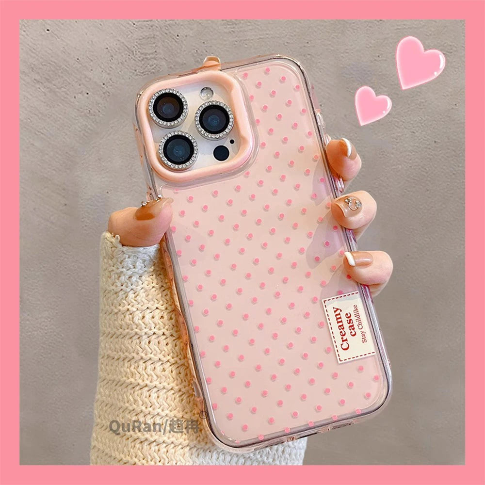 Cute Polka Dot Macron Color Phone Case