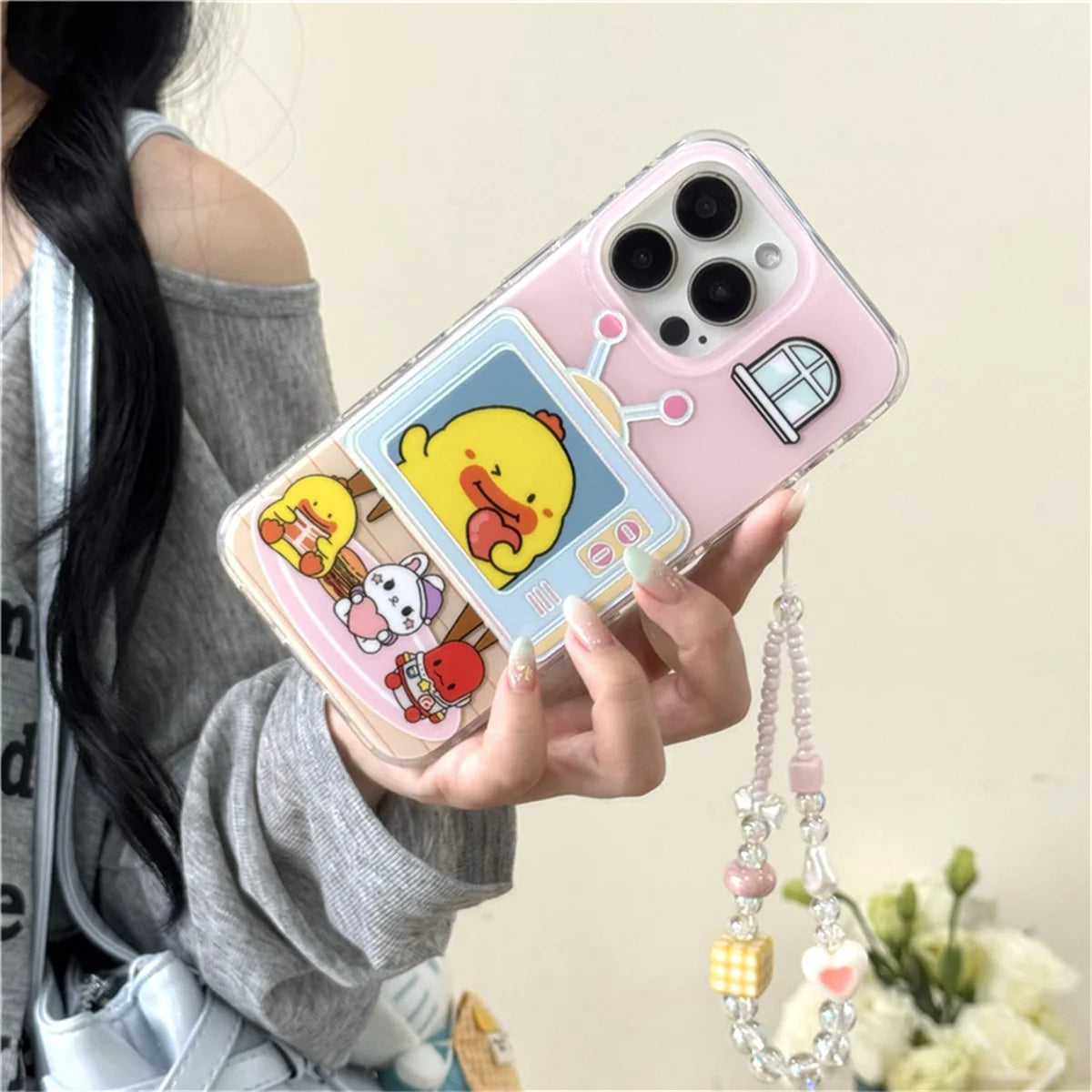 Funny Cute Cartoon Duck Phone Case For iPhone
