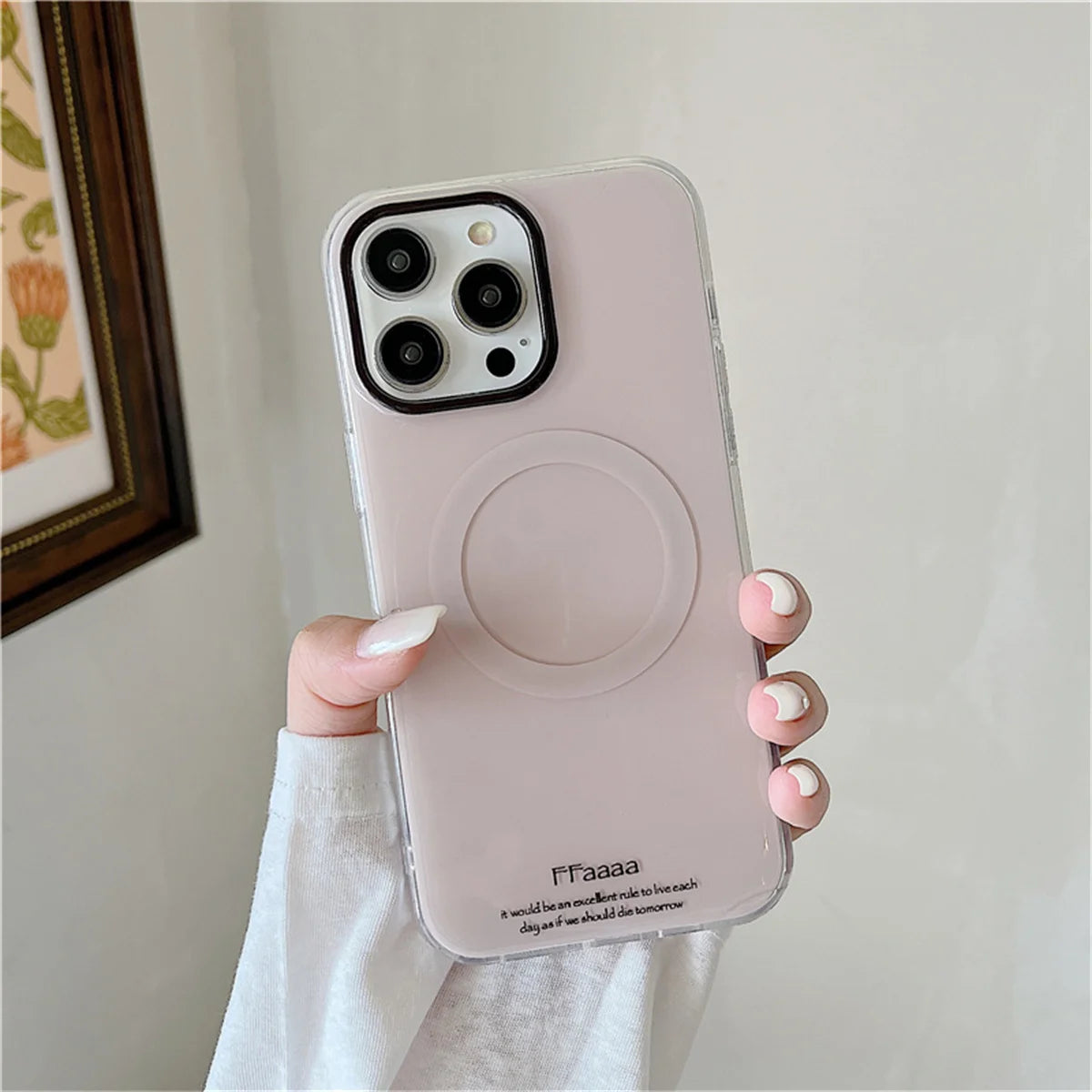 Simple Cute Magnetic Phone Case For iPhone