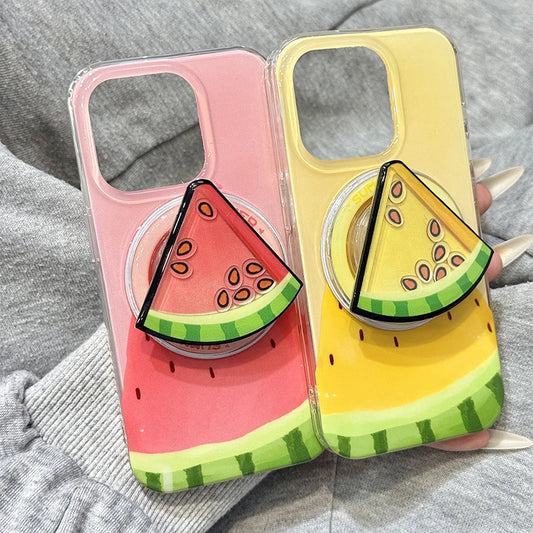 Cute Summer Watermelon Holder Stand Phone Case