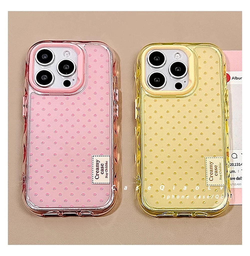 Cute Polka Dot Macron Color Phone Case