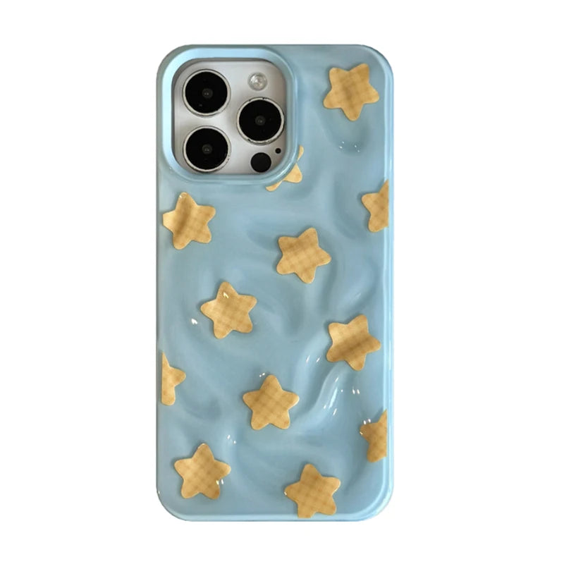 Fashion Colorful Stars Glossy Phone Case