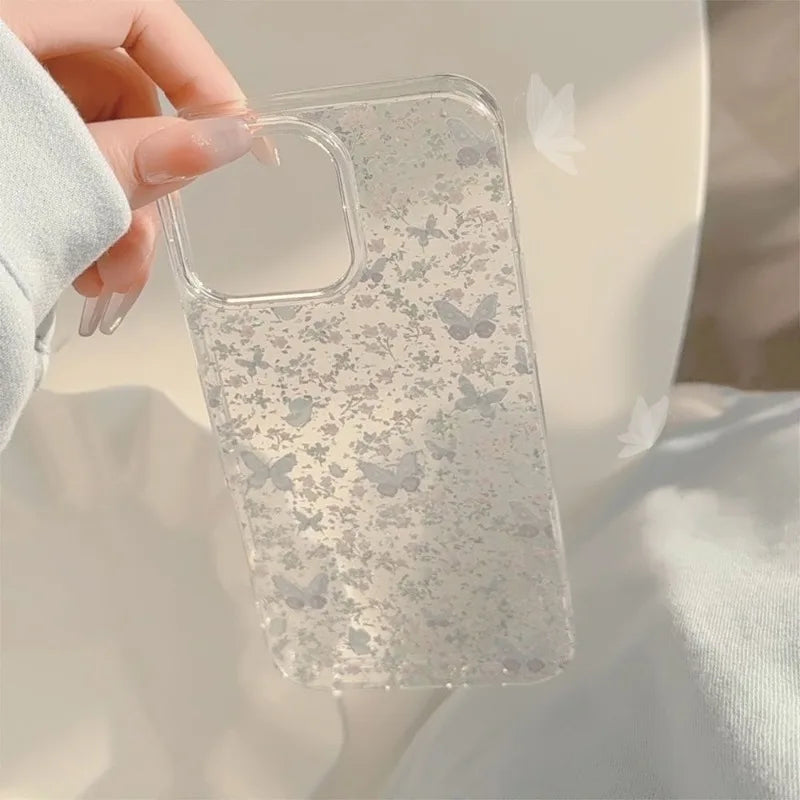 Luxury Glitter Butterfly Flower Pattern Phone Case