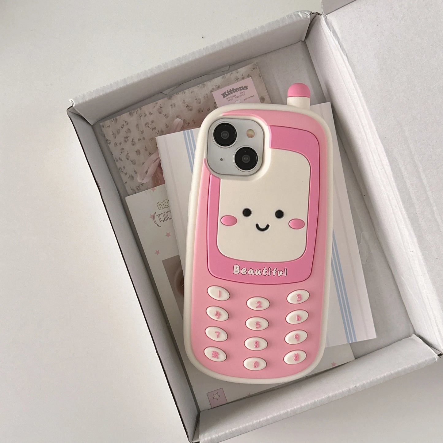 Newest Cartoon Cute Pink Smile Phone Case