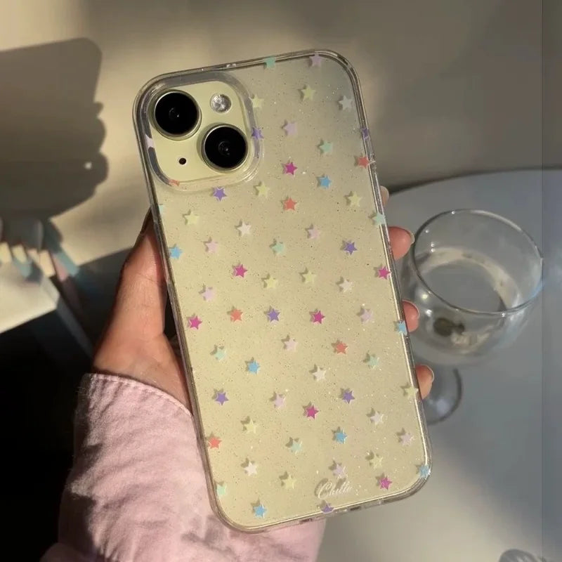 Glitter Full Screen Small Stars Phone Case