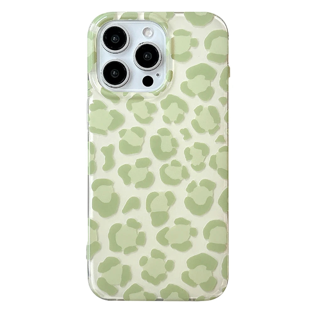 Cute Pink Leopard Print Phone Case