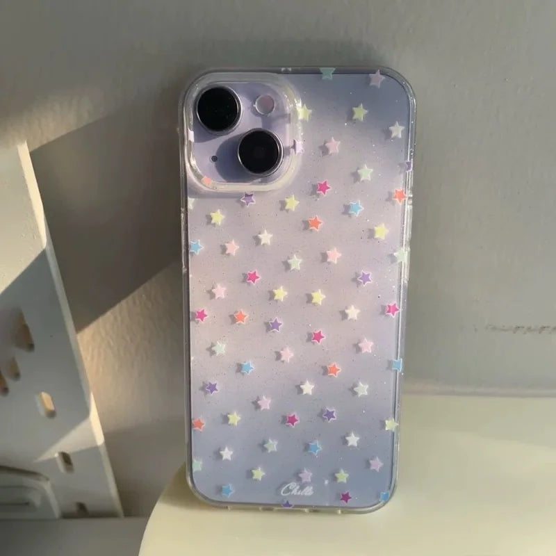 Glitter Full Screen Small Stars Phone Case