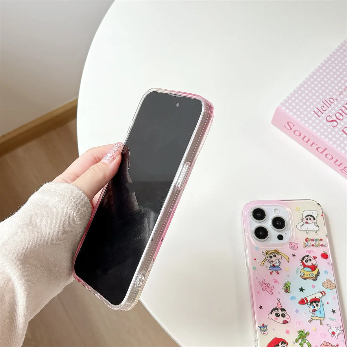 Pink And Cute Crayon Shin Chan Phone Case