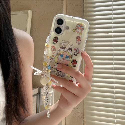 Korean Glitter Cute Cartoon Phone Case For iPhone