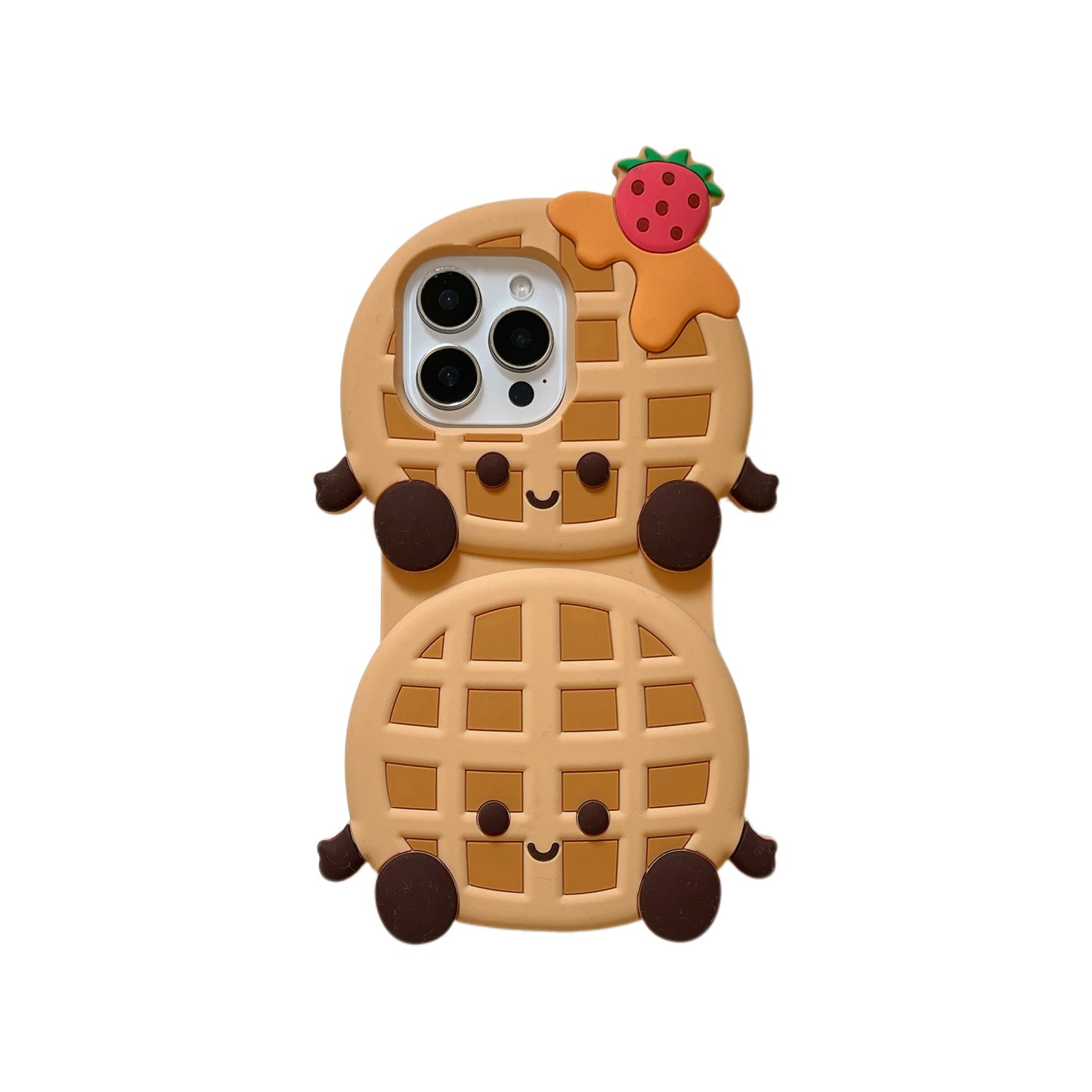 Cute Cartoon Coconut Pancake Waffle Cake Three-dimensional Phone Case