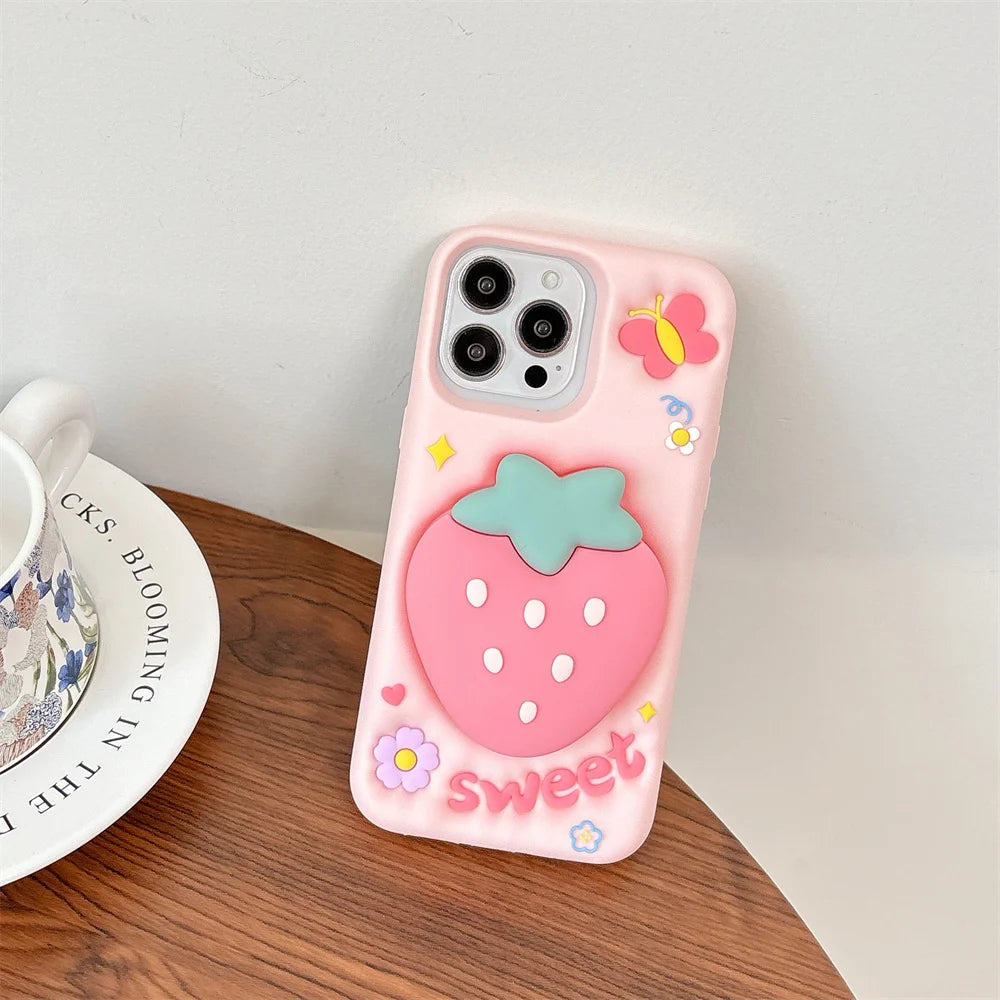 Cartoon Strawberry Phone Case