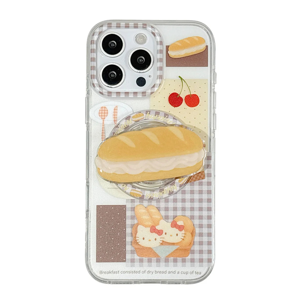 Korean Cute Bread Magnetic Phone Case For iPhone