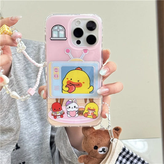 Funny Cute Cartoon Duck Phone Case For iPhone