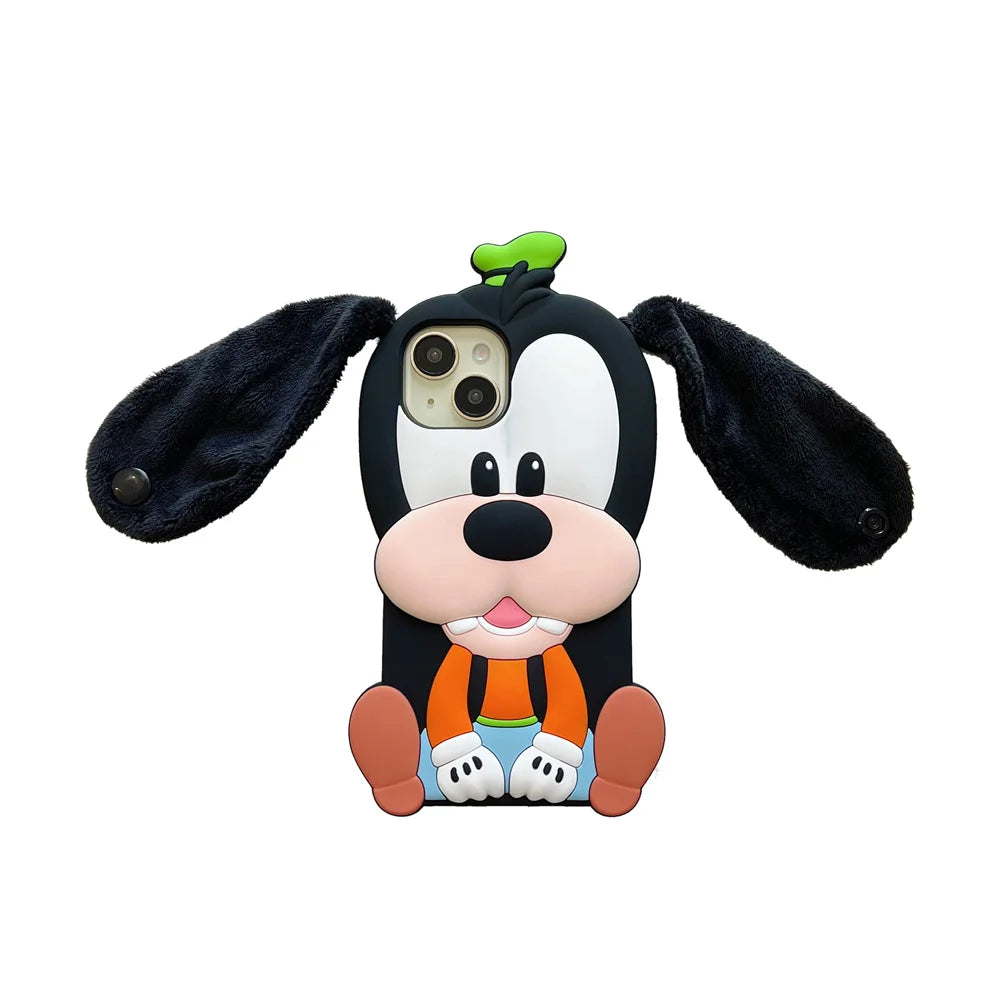 Stereoscopic Dog Cartoon Goofy Long Ears Phone Case
