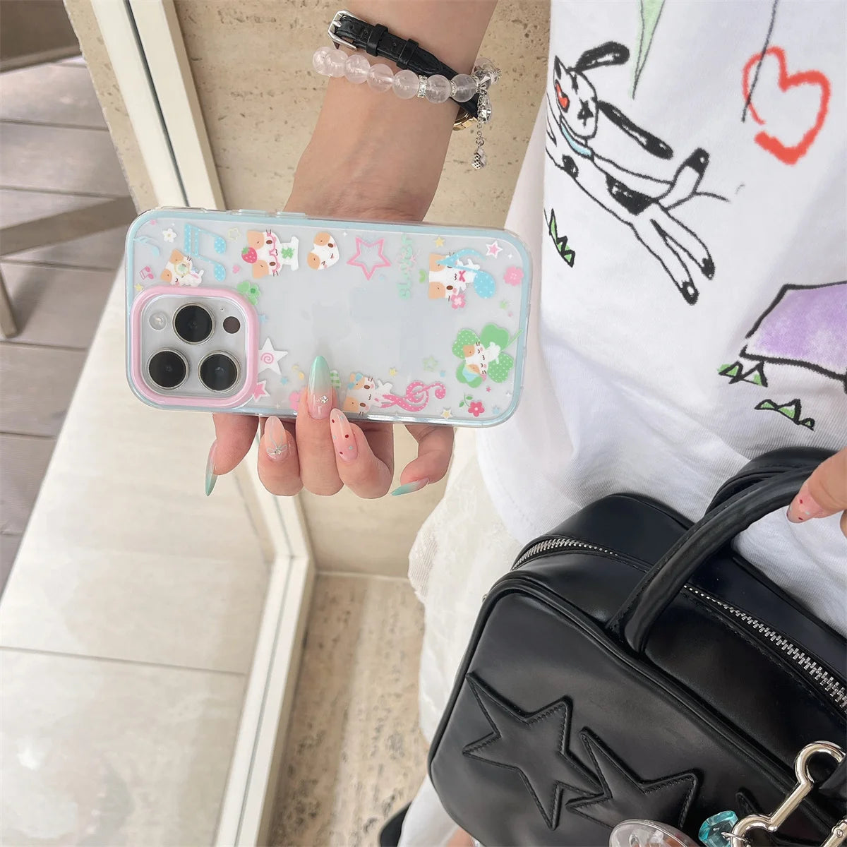 New Cute Cartoon Fashion Girls Protective Phone Case