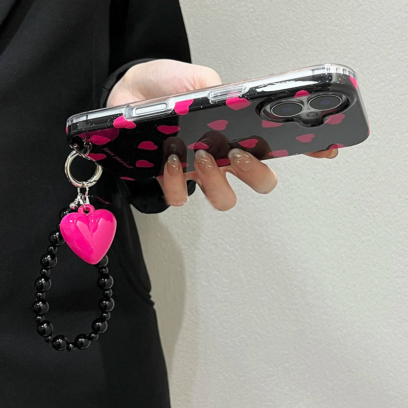 Fashion Rose Love Heart Phone Case