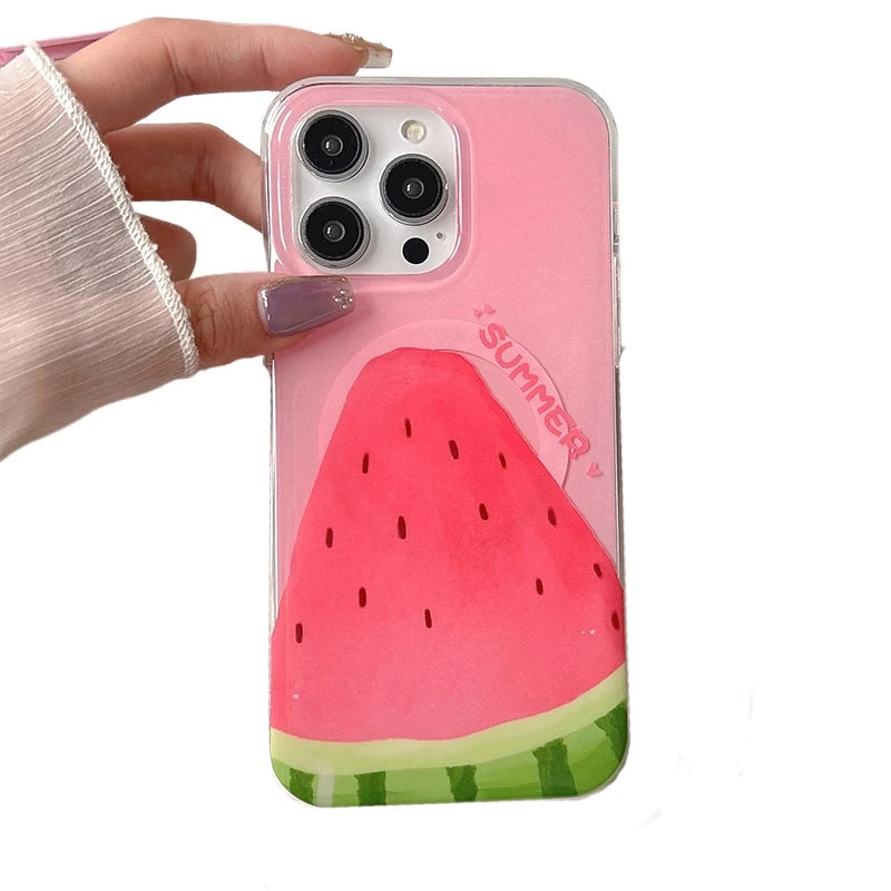 Cute Summer Watermelon Holder Stand Phone Case