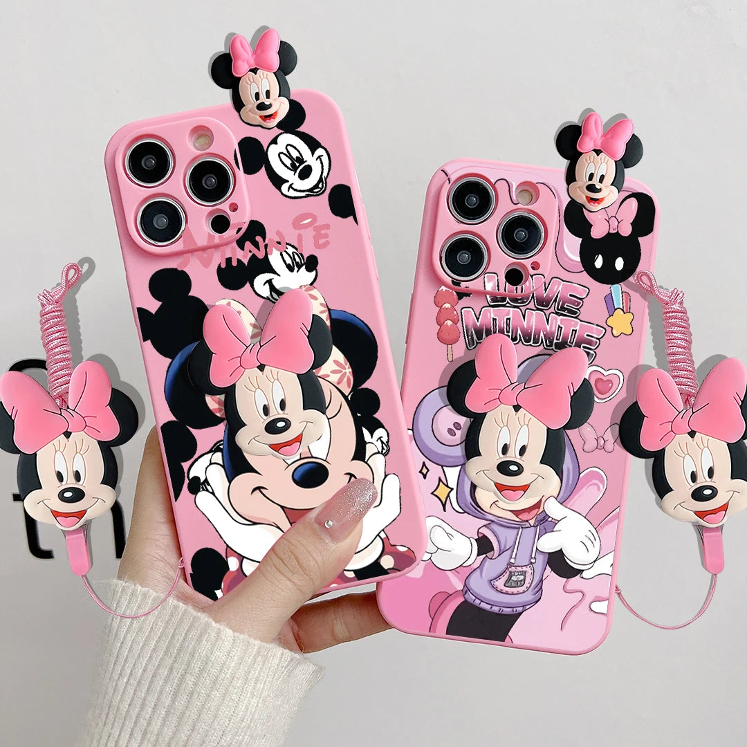 Cartoon Mickey Minnie Soft Phone Case
